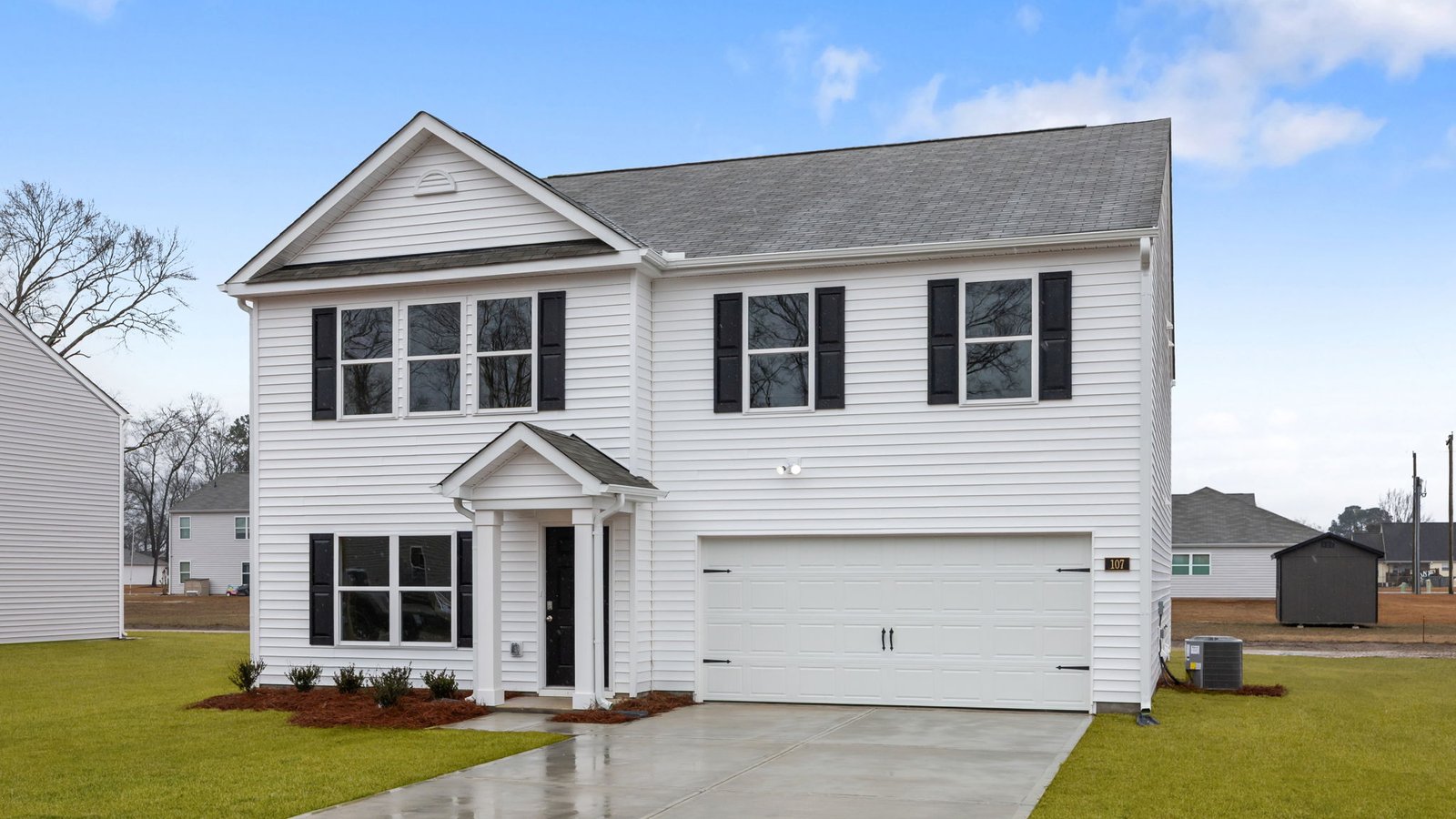 Front exterior two story home