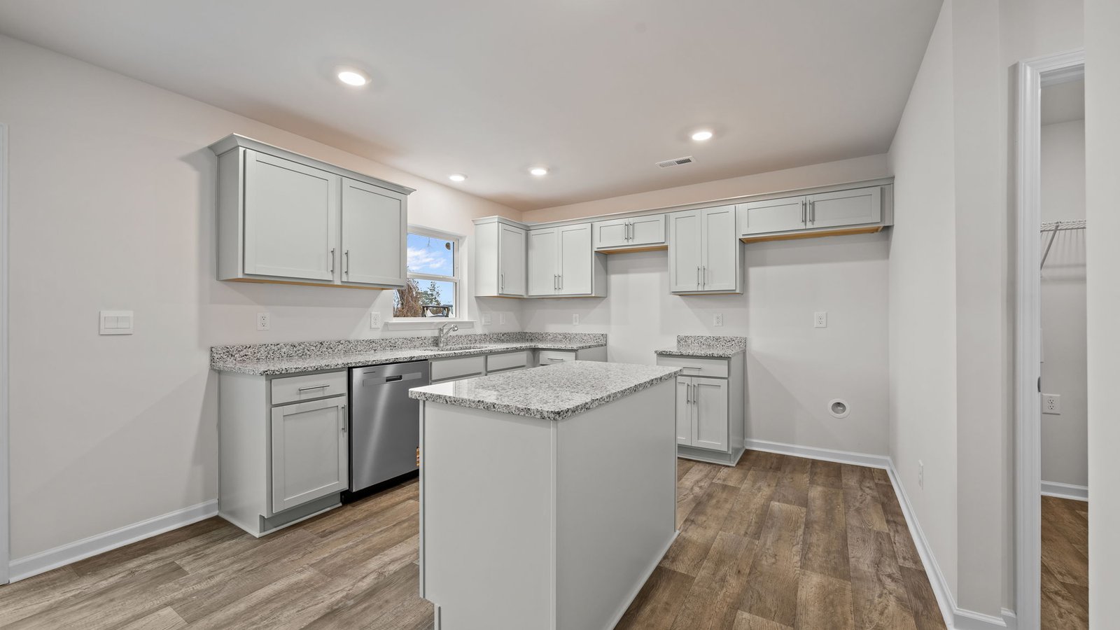 kitchen with island and stainless steel appliances
