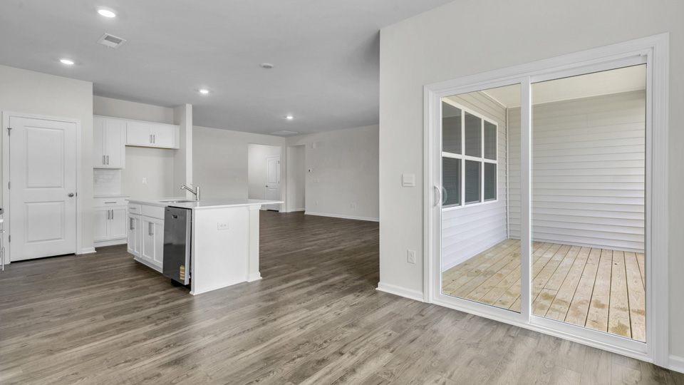 Open-concept dining area