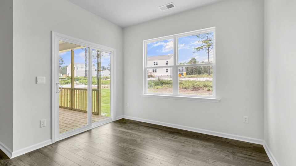 Open-concept dining area