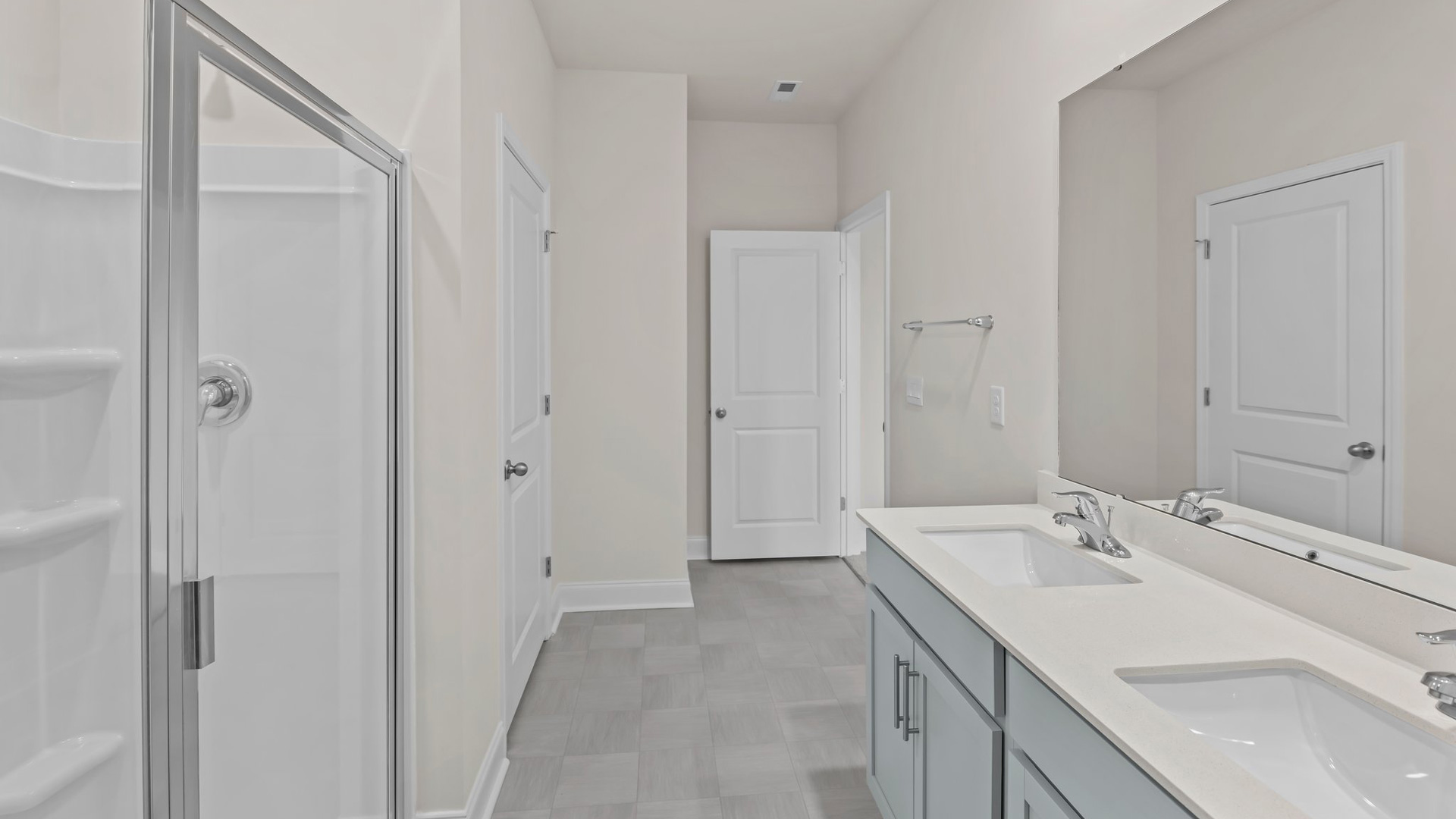 Bathroom with quartz countertops