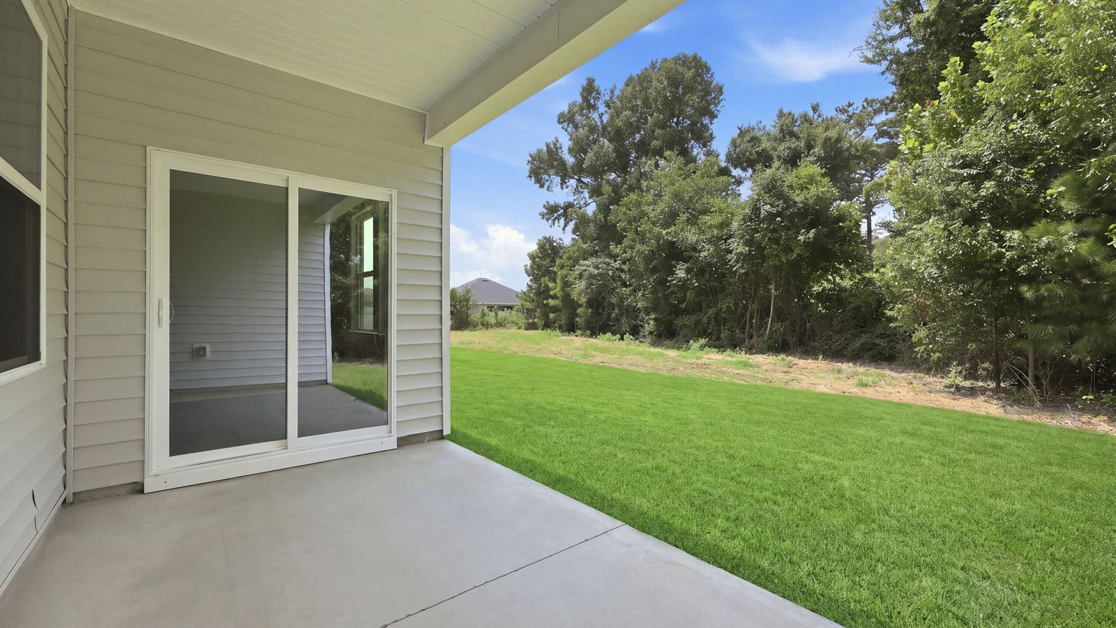 covered porch view