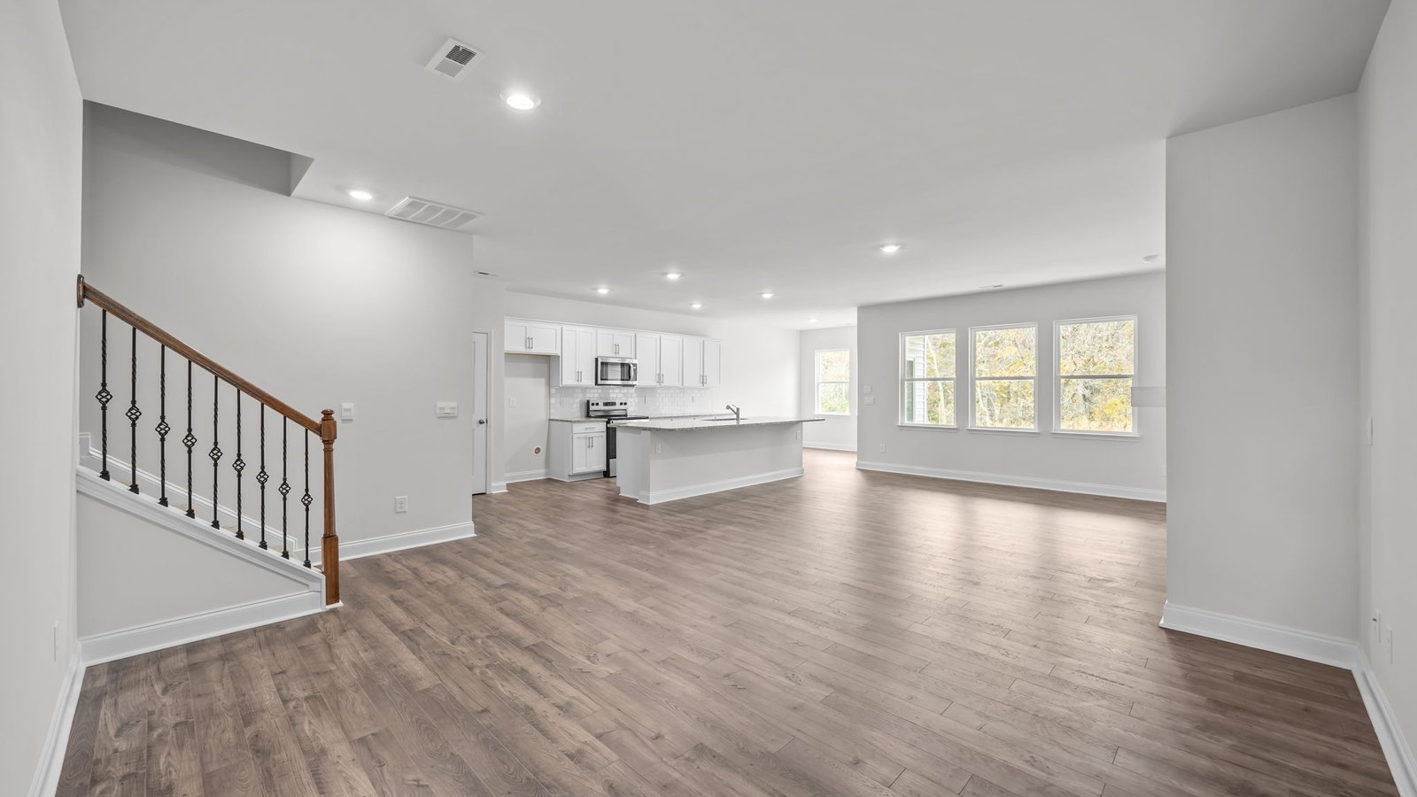 Open-concept living area