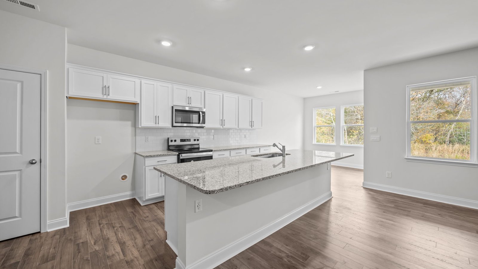 Kitchen with granite counters