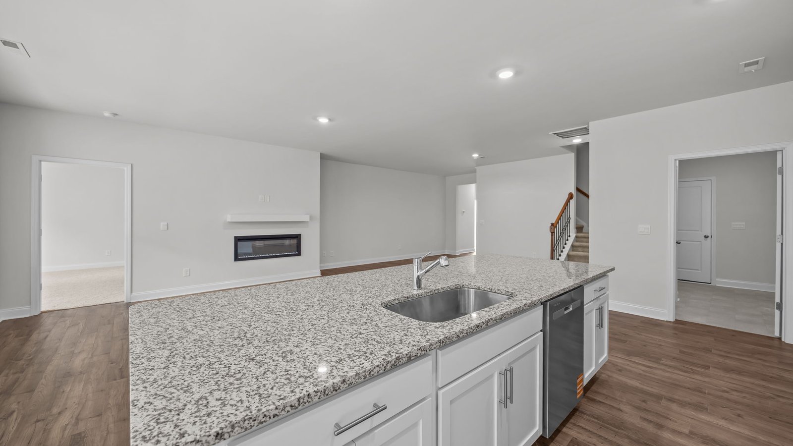 Kitchen with granite counters
