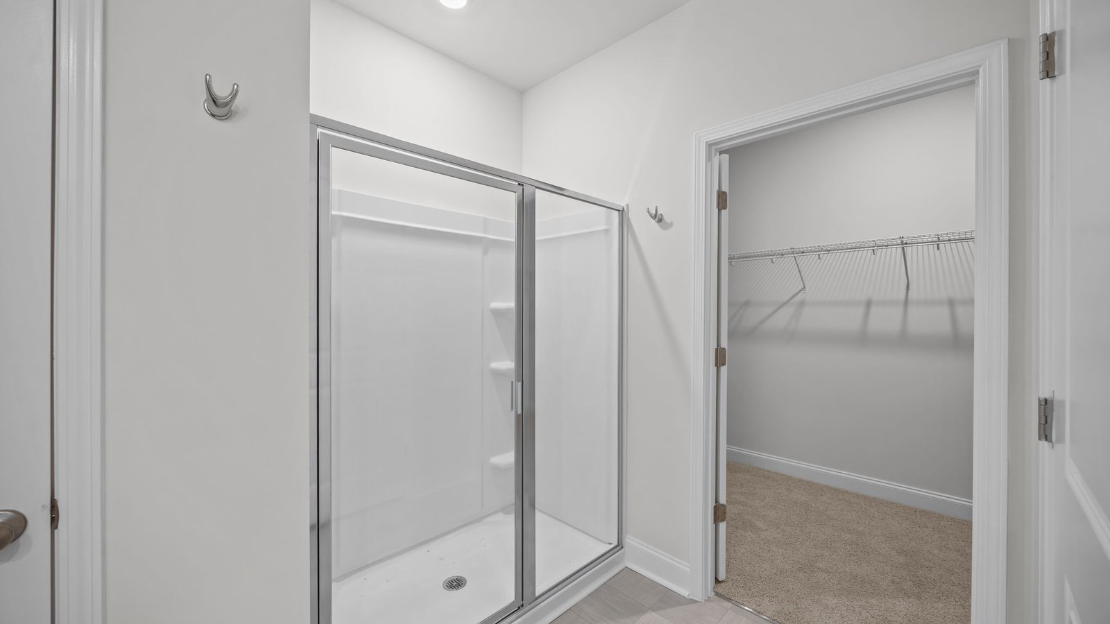 Primary bathroom with walk-in shower