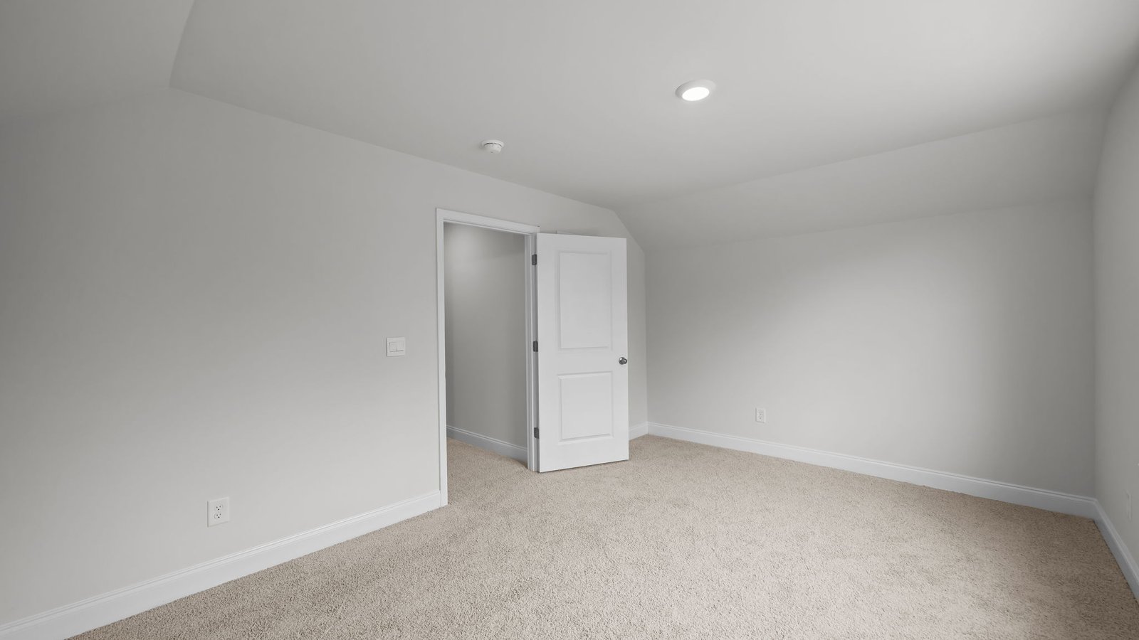 Bedroom with carpet flooring