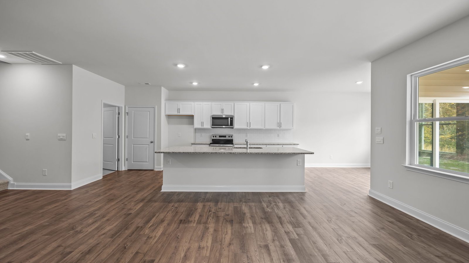 Open-concept living area