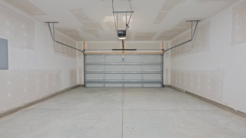 two car garage view