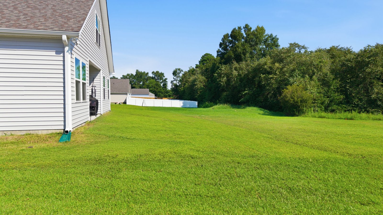 rear view of two story home