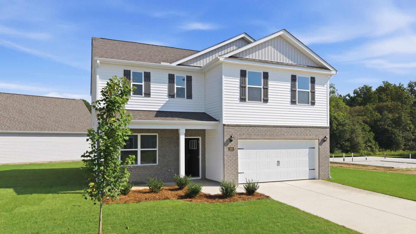front view of two story home