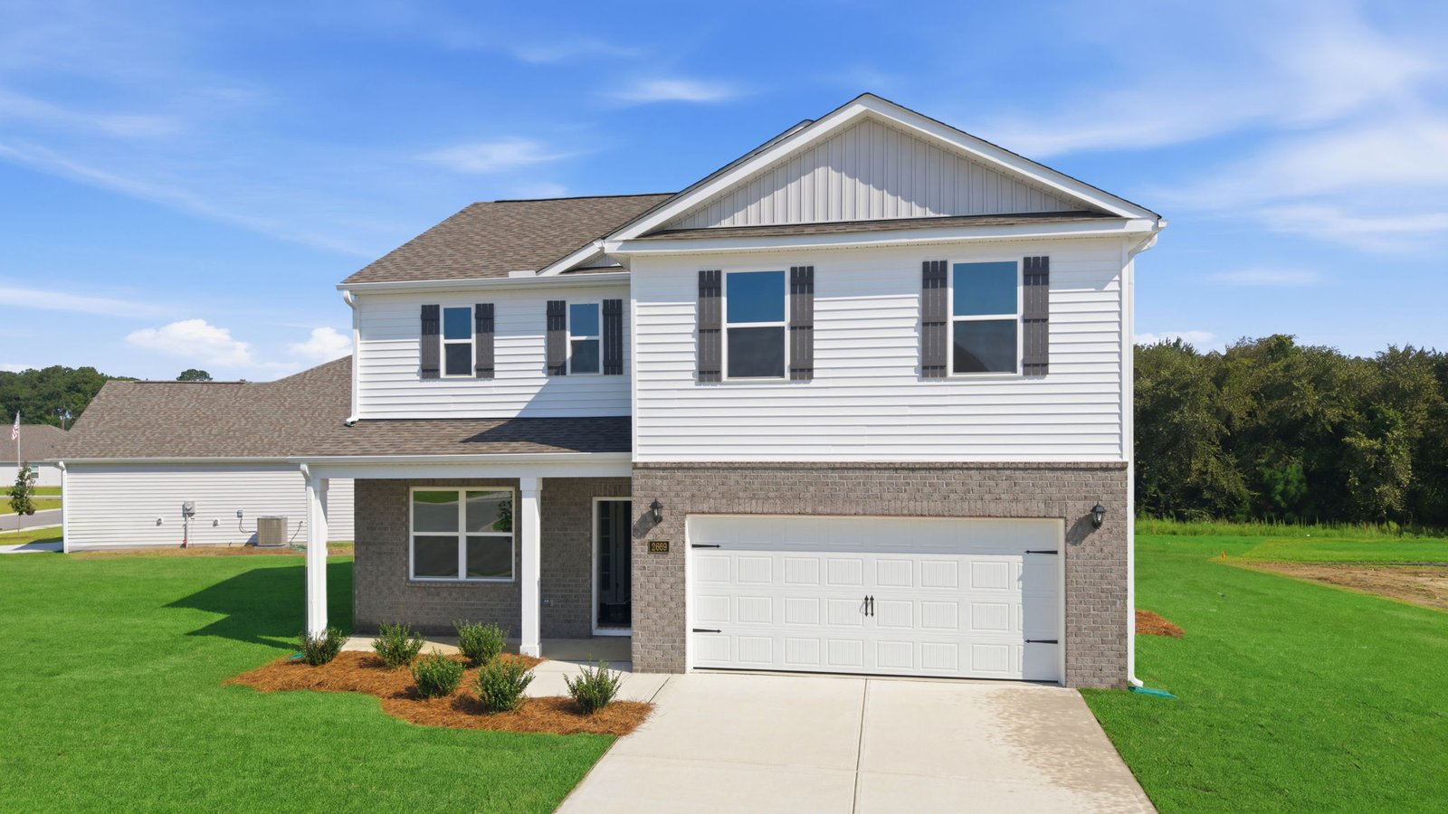 front view of two story home