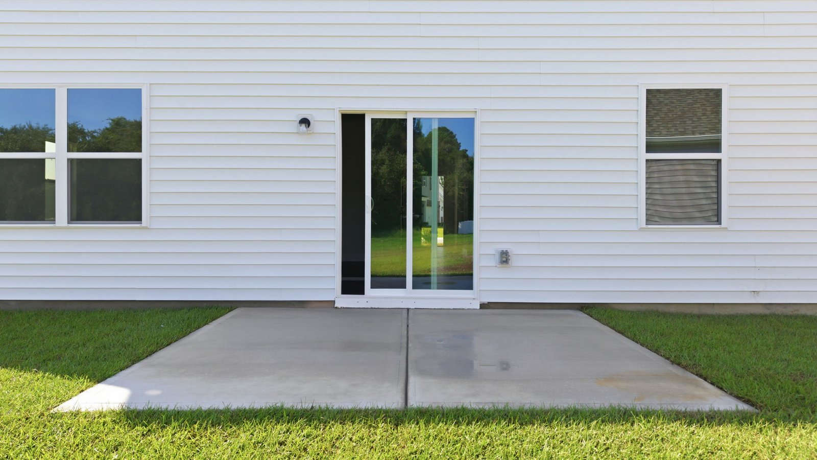 rear view of two story home
