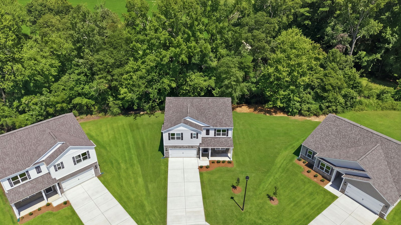 aerial view of lot
