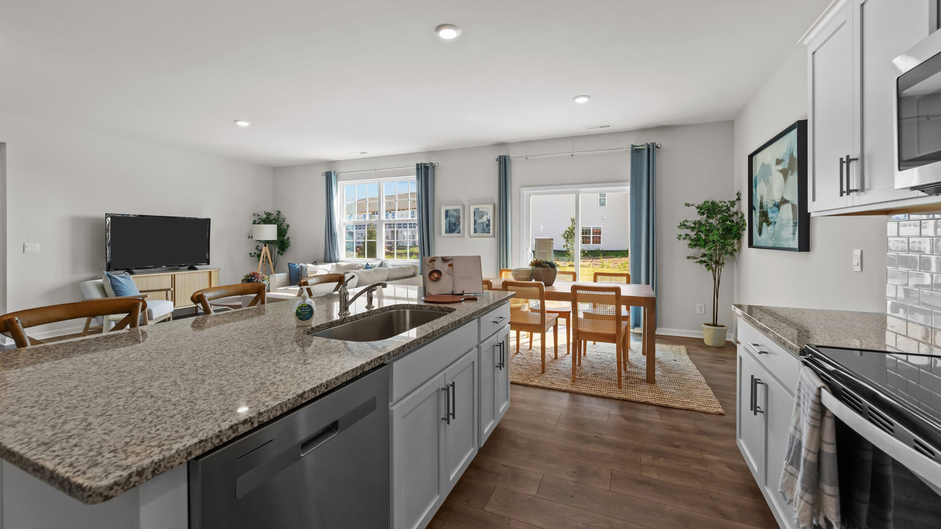 open concept living area