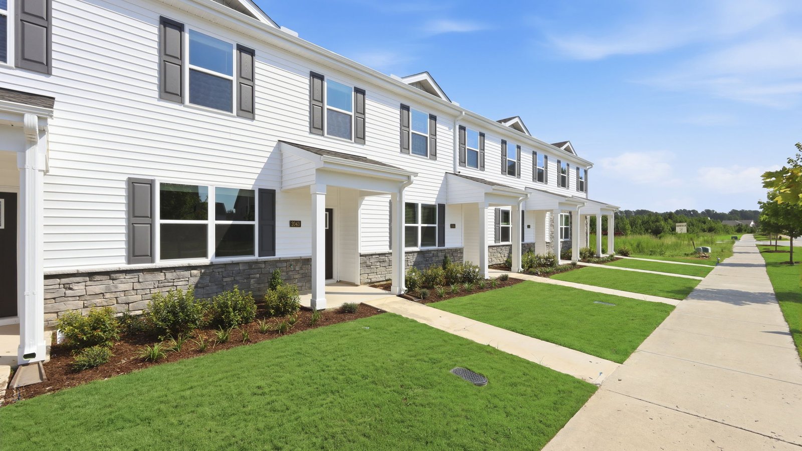 exterior of the two story home