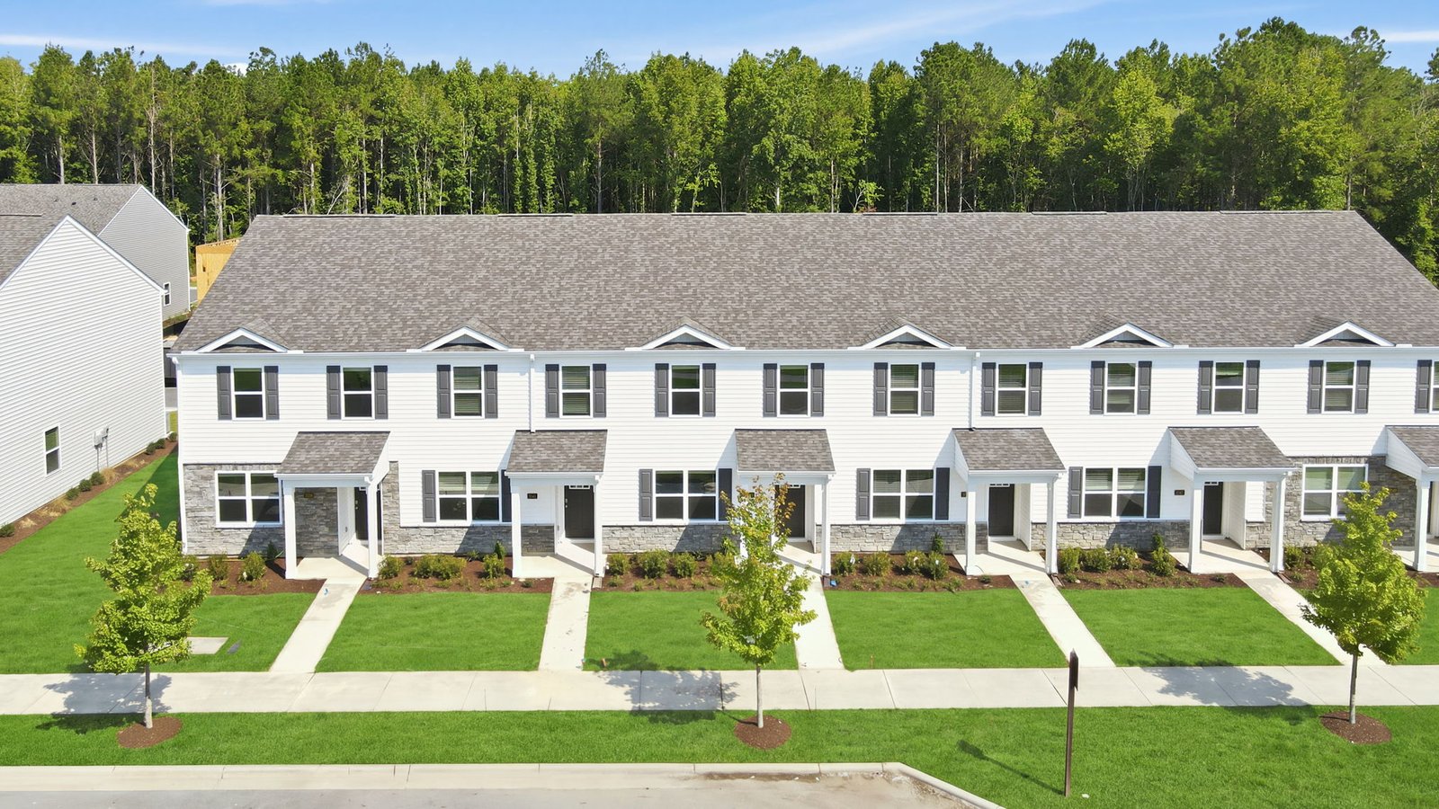 exterior of two story town home