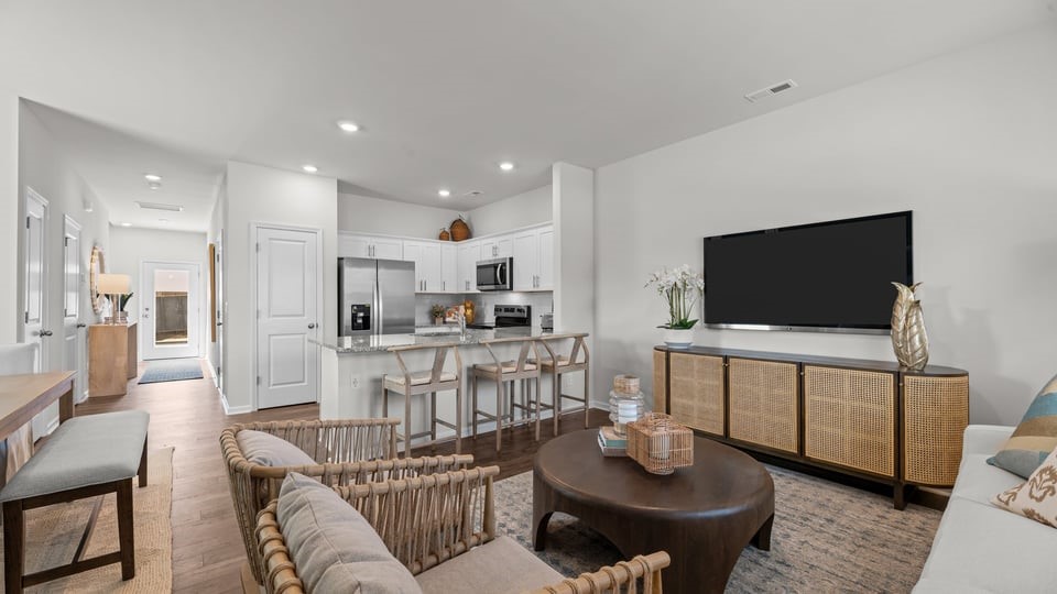 Open-concept living room