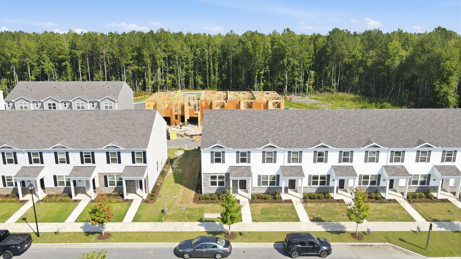 aerial view of the home