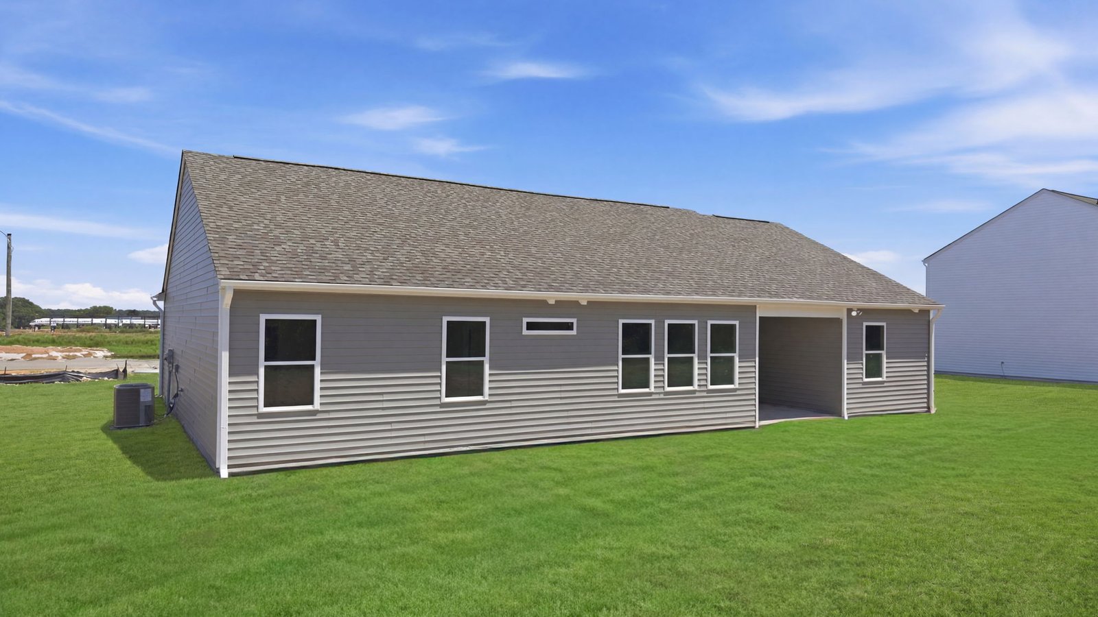 Rear view of home from back yard