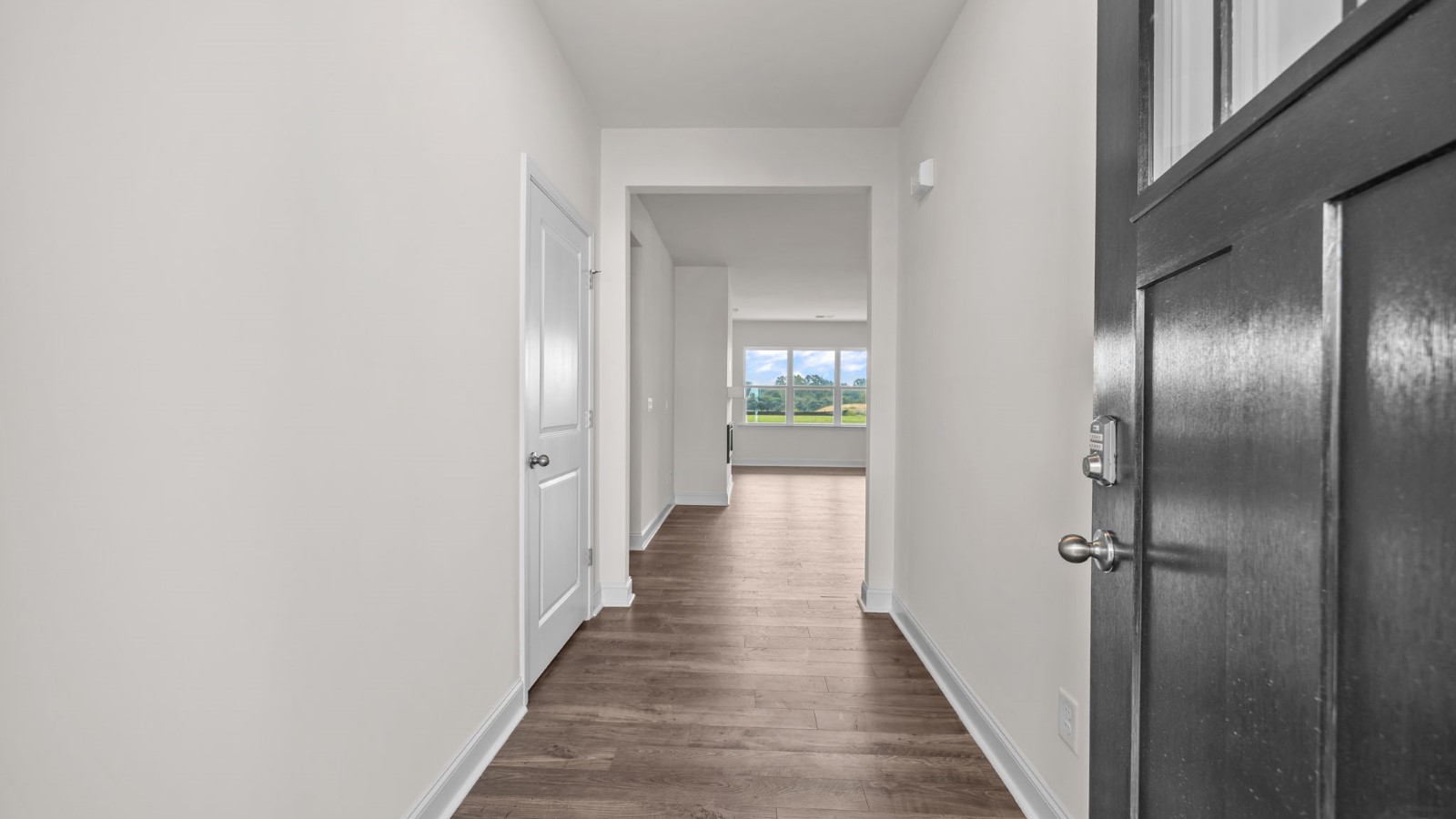 Entryway with revwood flooring