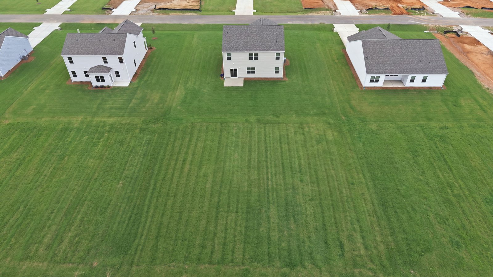 aerial view of neighborhood