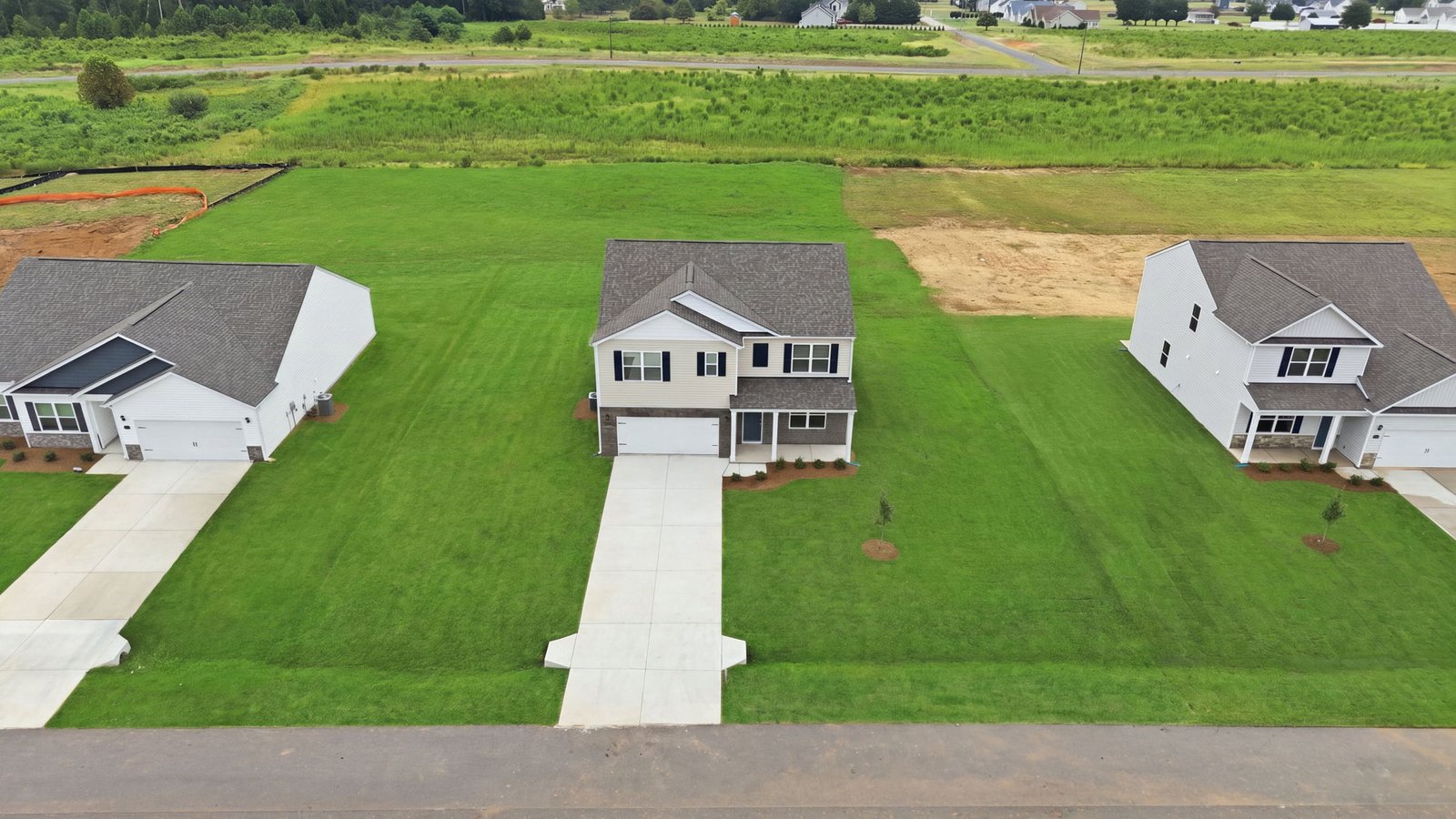 aerial view of neighborhood