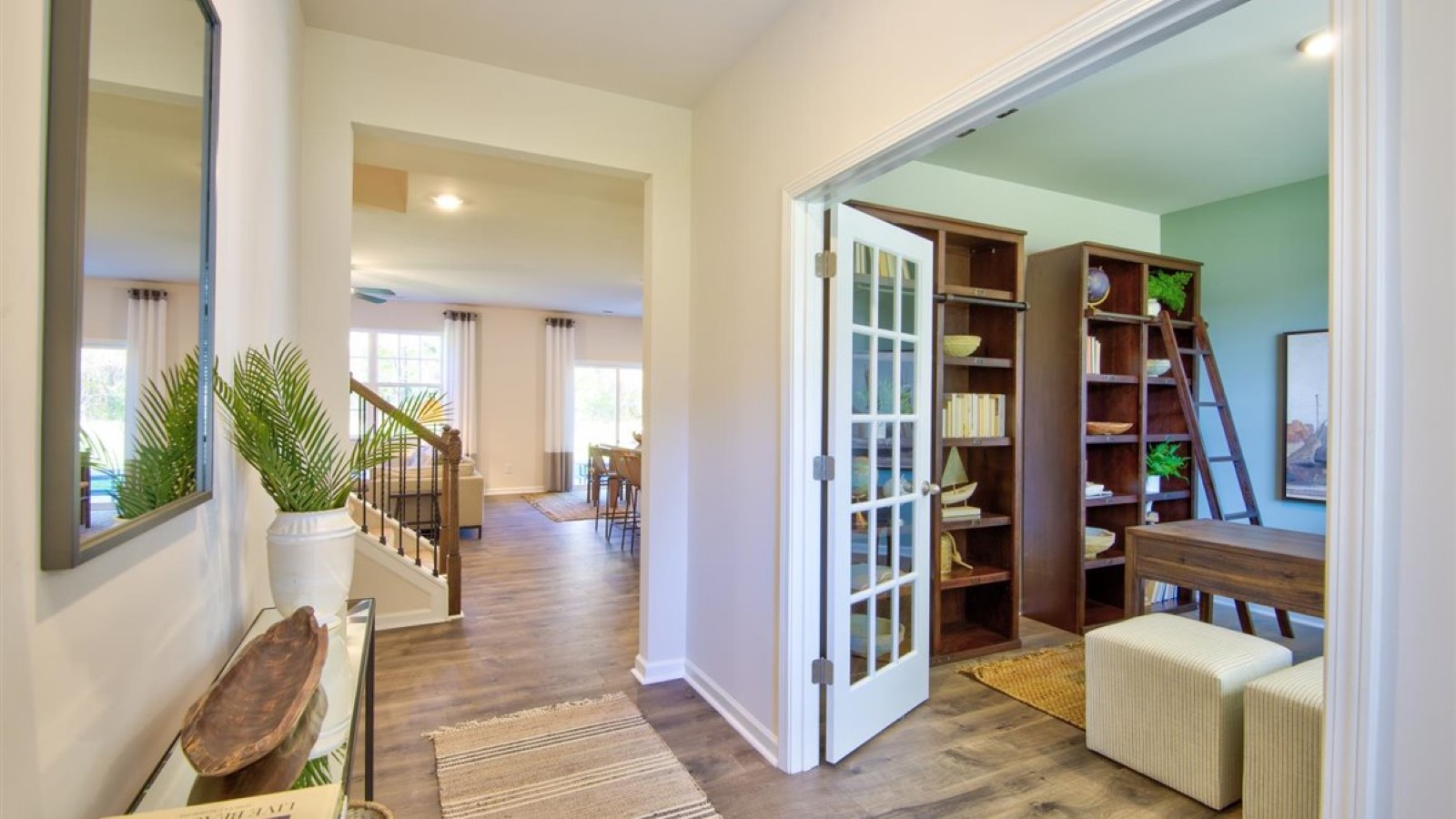 Entryway with revwood flooring