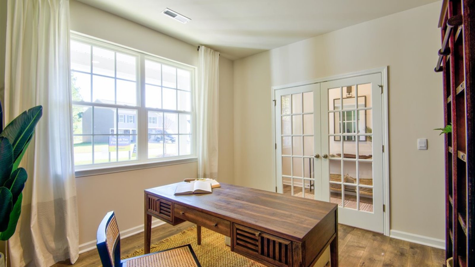 Study with french doors