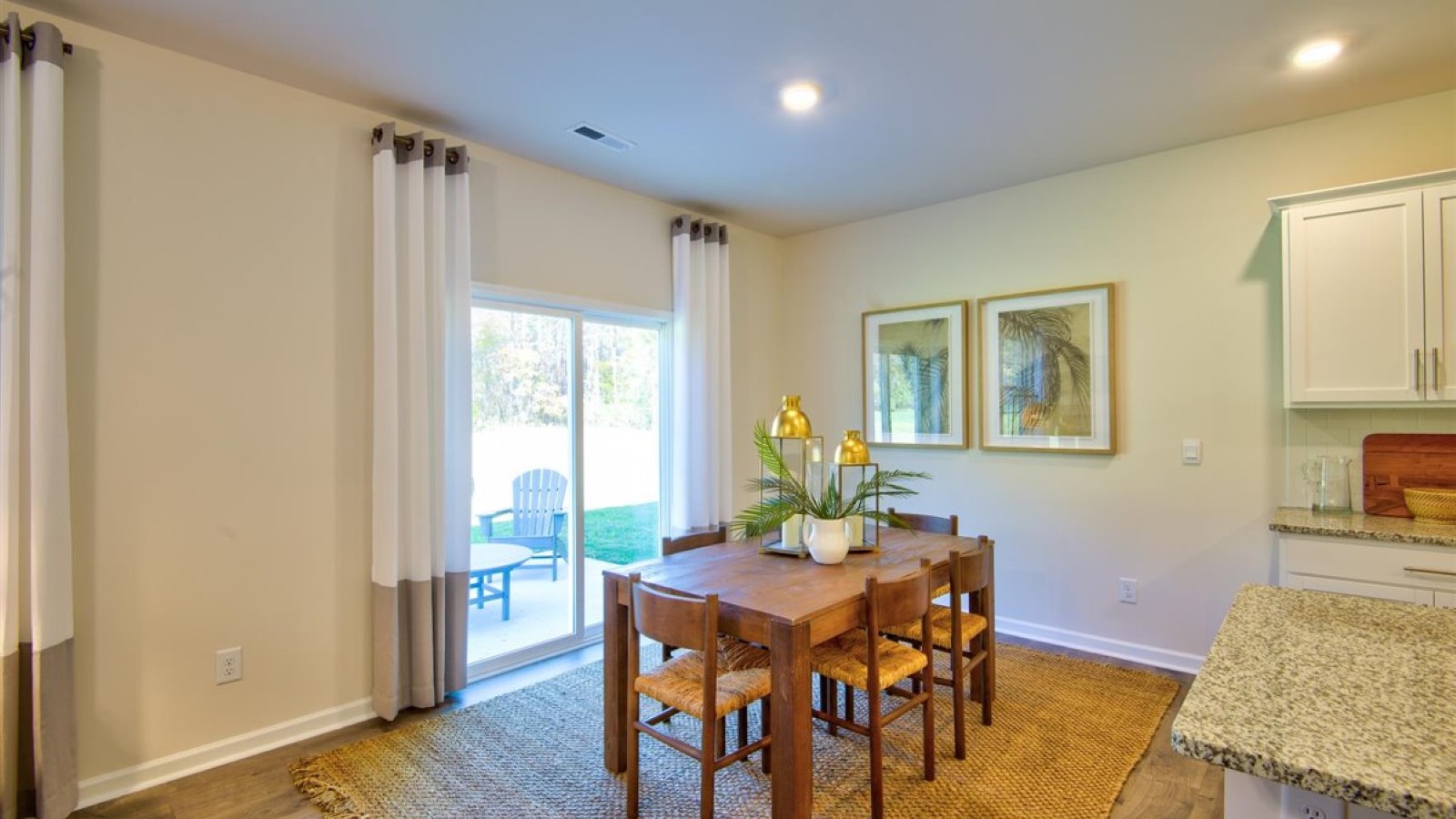 Open-concept dining area