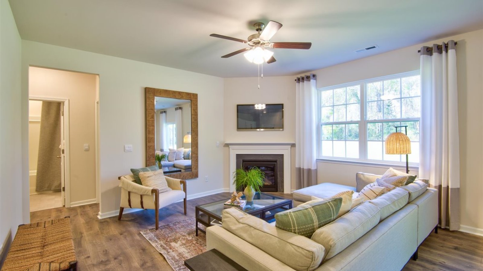 Open-concept living room