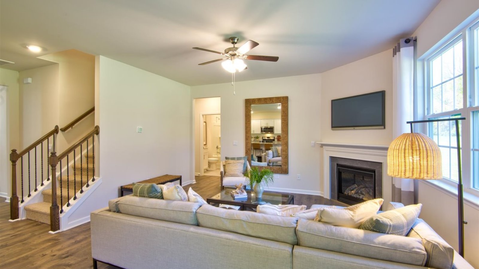 Open-concept living room