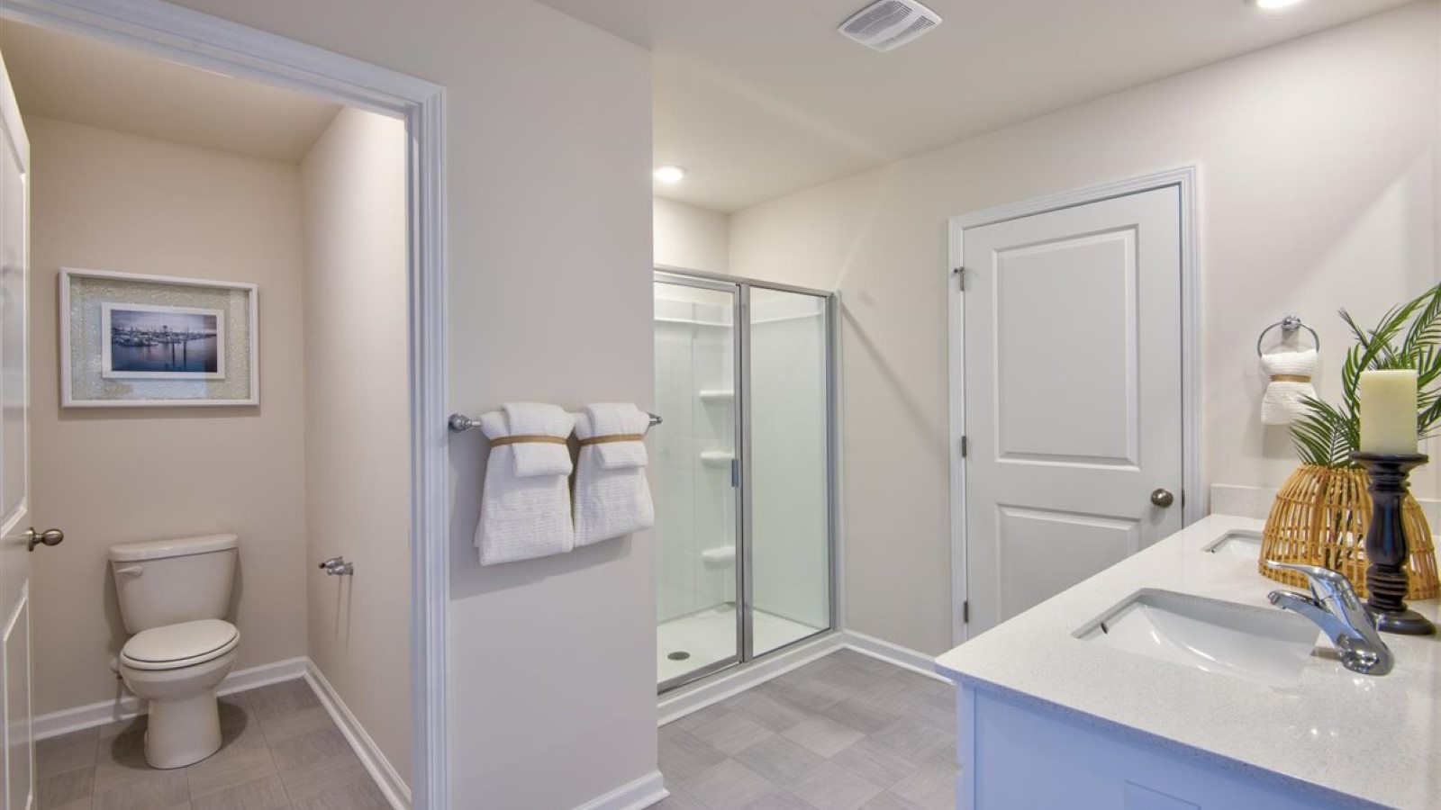 Primary bathroom with walk-in shower