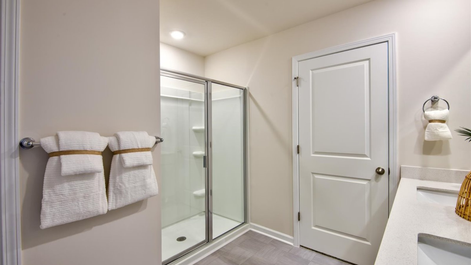 Primary bathroom with walk-in shower