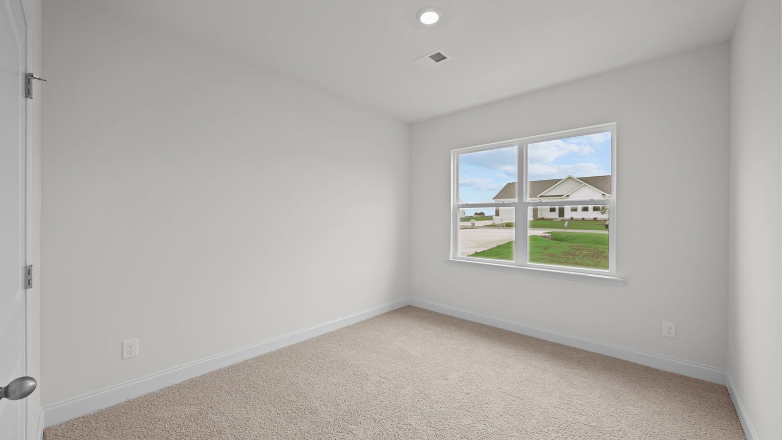 bedroom with window view
