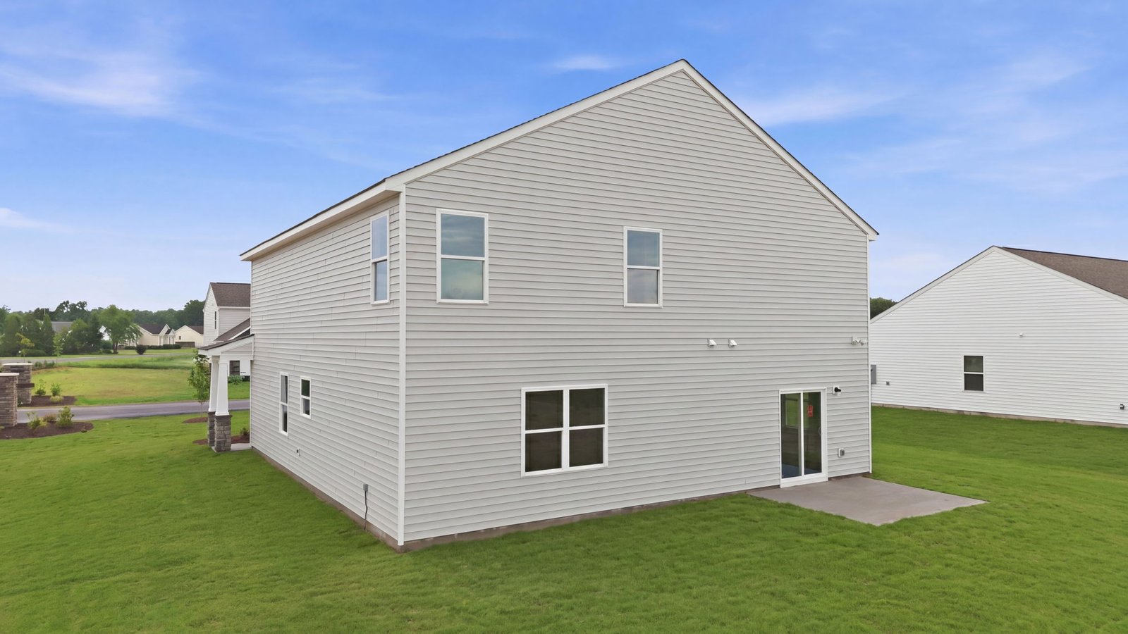rear view and back yard