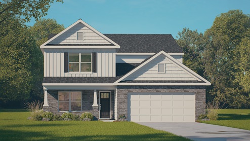 Rendering of Salem floorplan exterior.