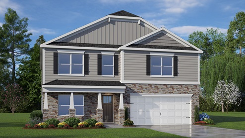 Rendering of Wilmington floorplan exterior.