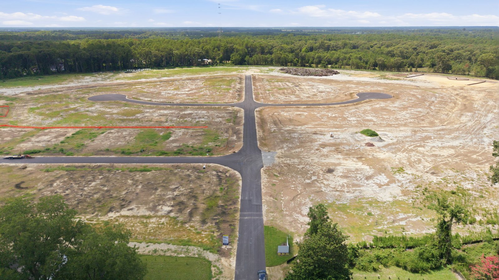 aerial view of community