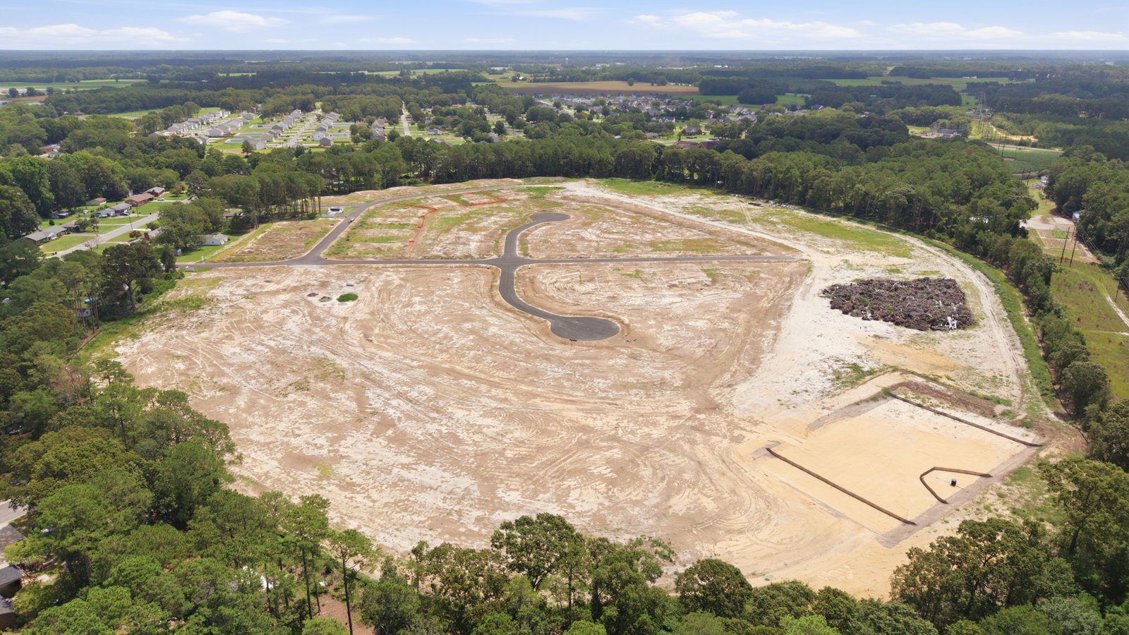 aerial view of community