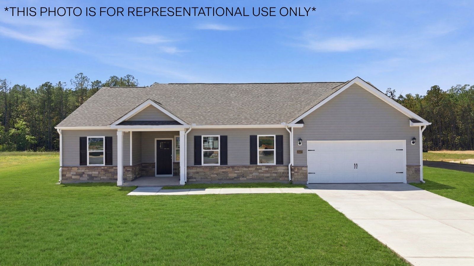 * Photos are not of actual home or interior features and are representative of floor plan only. *