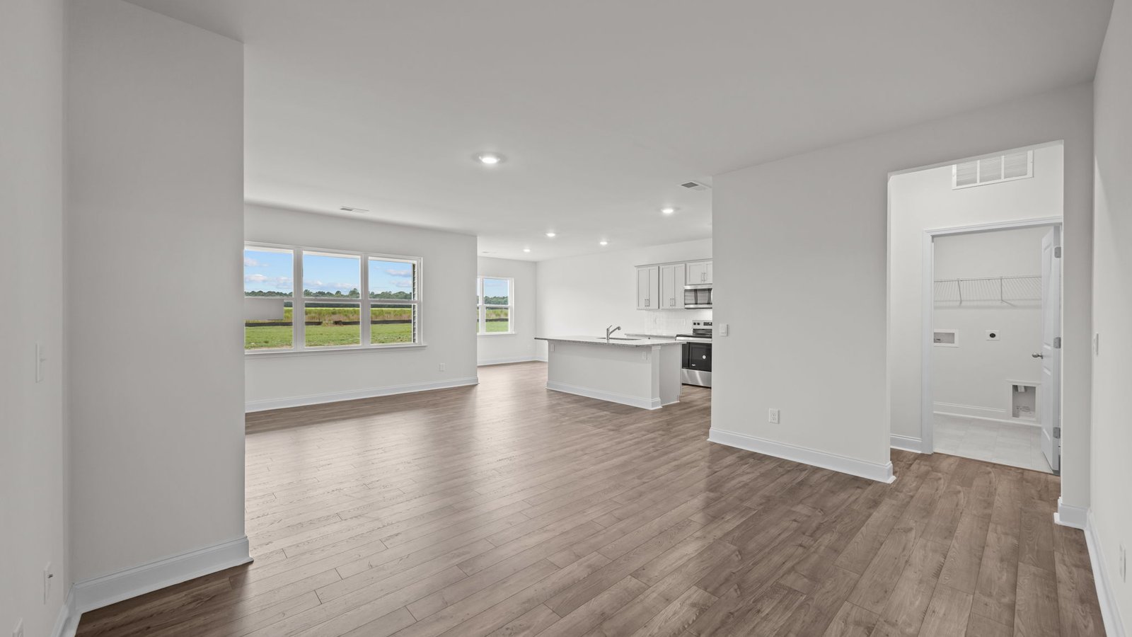 open floorplan living room