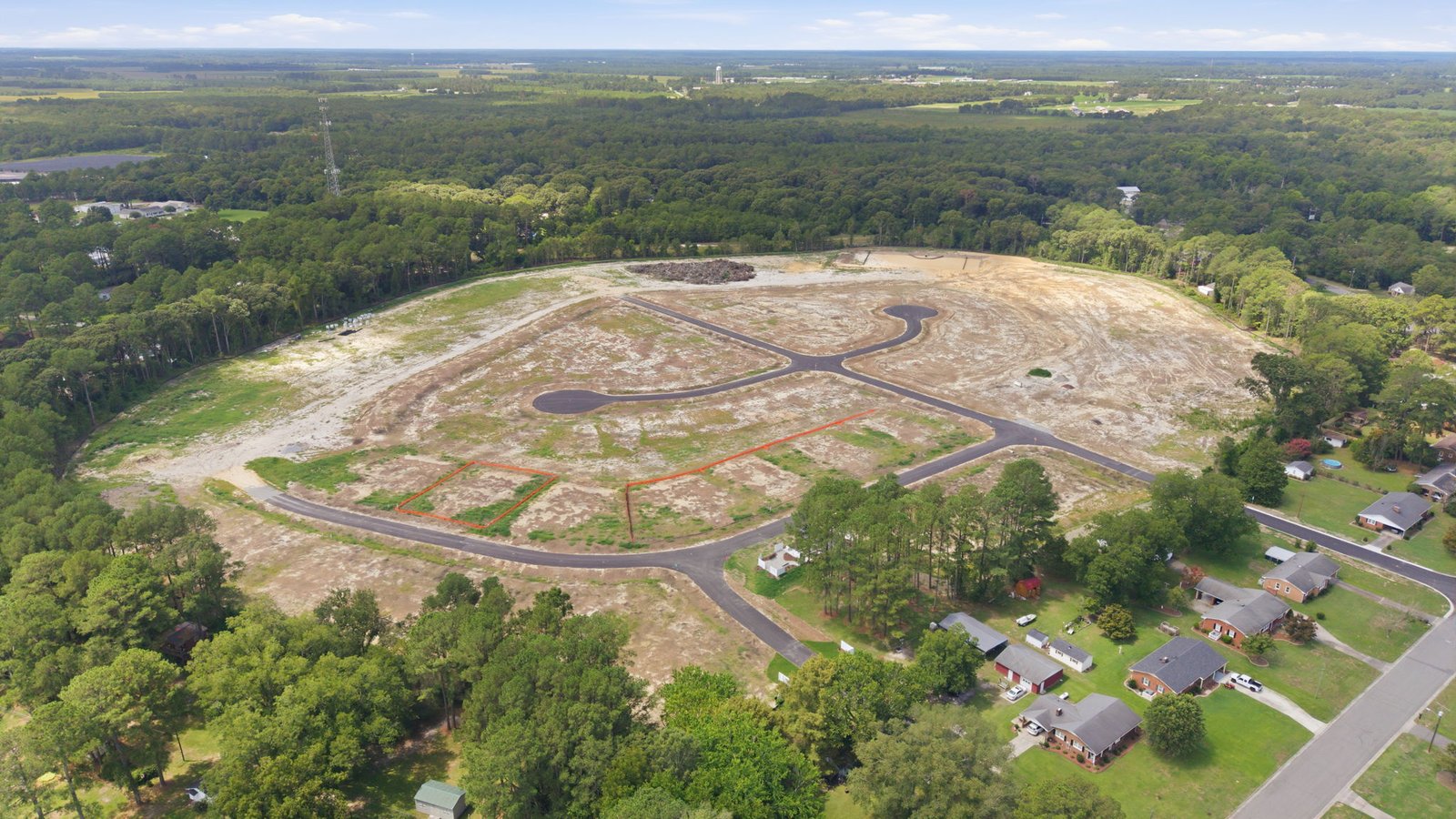 aerial view of community