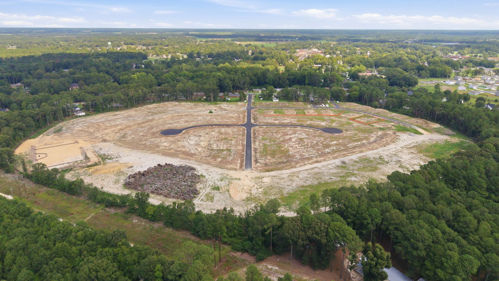 aerial view of community