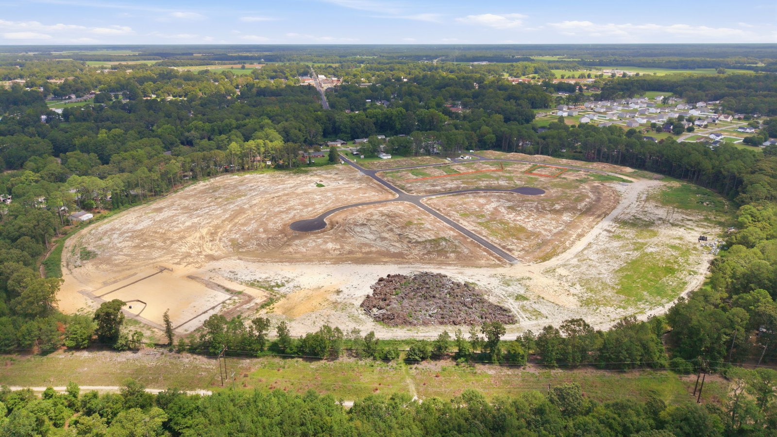 aerial view of community