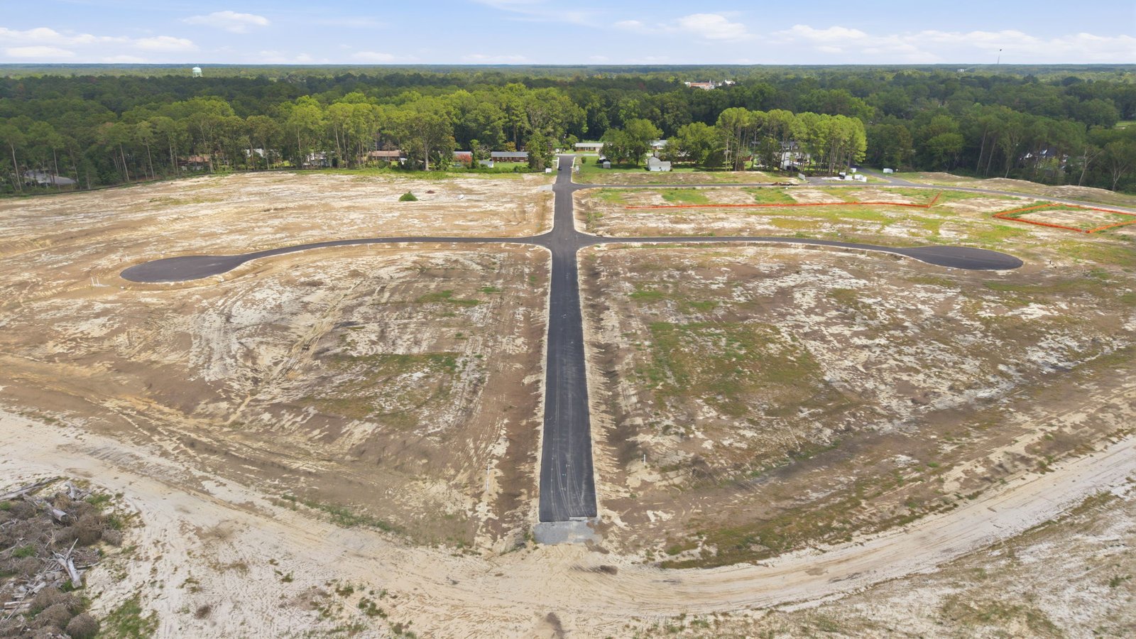 aerial view of community