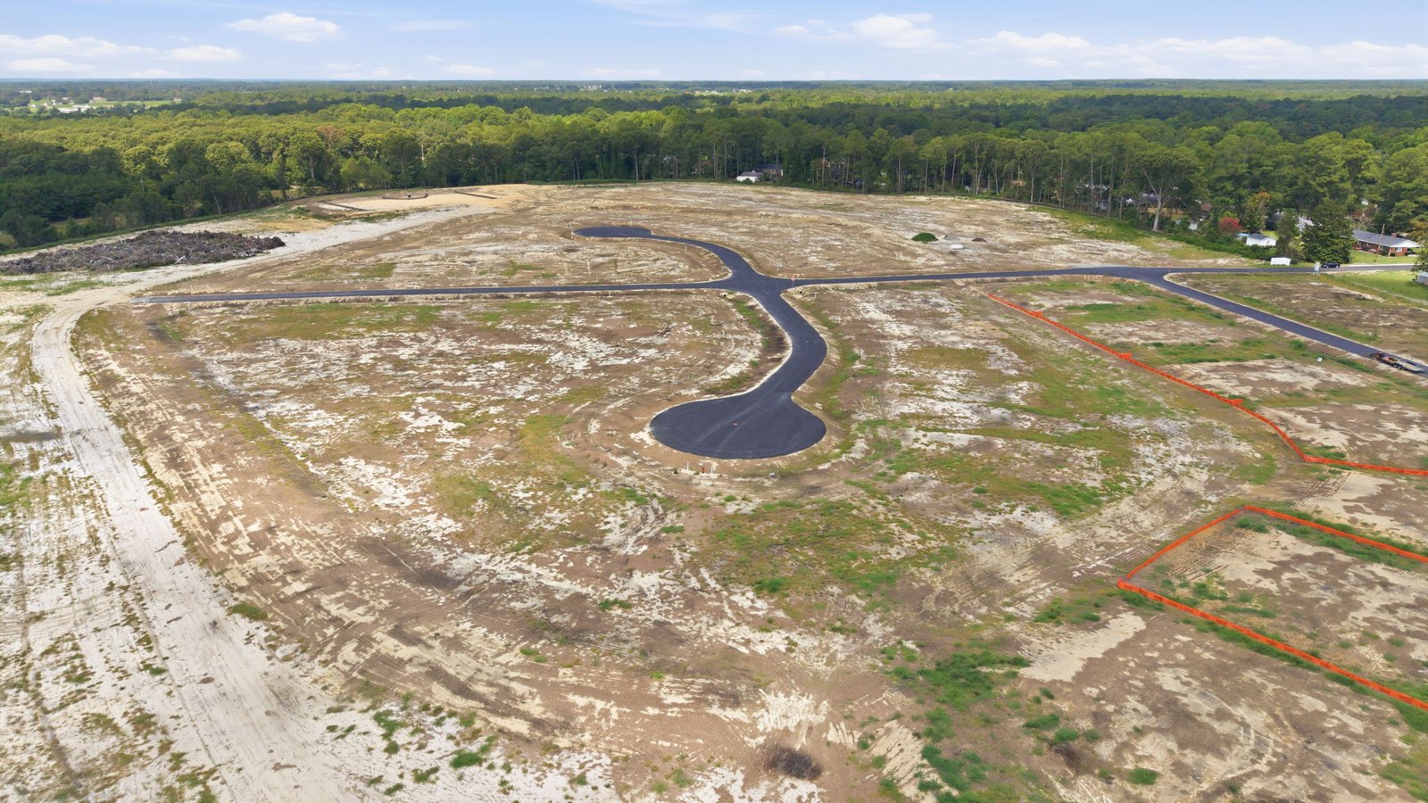 aerial view of community