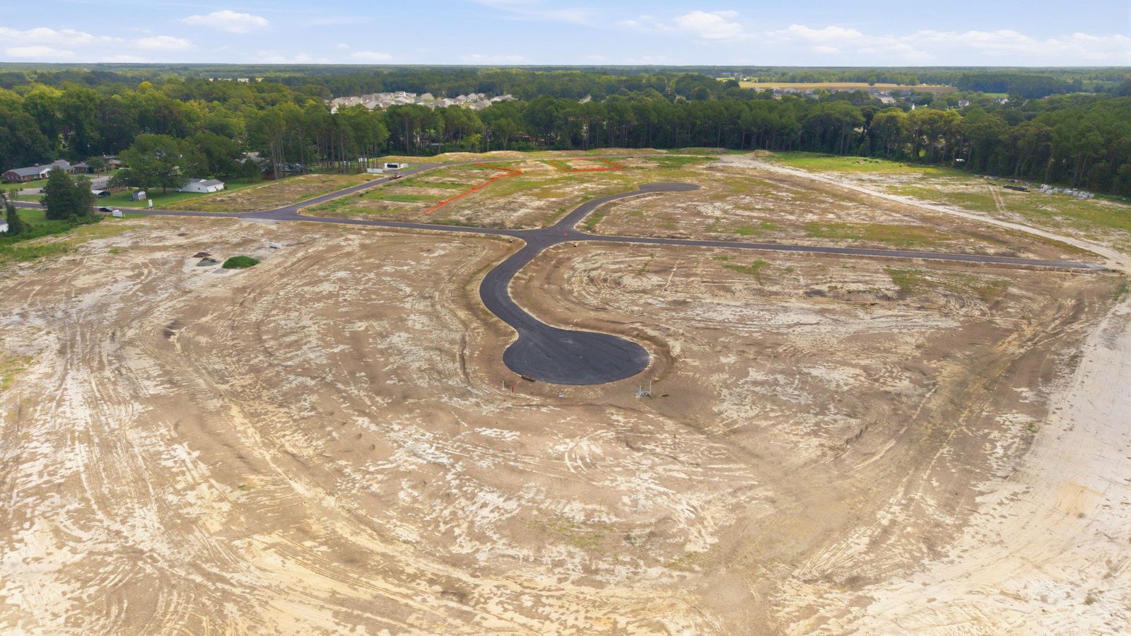 aerial view of community