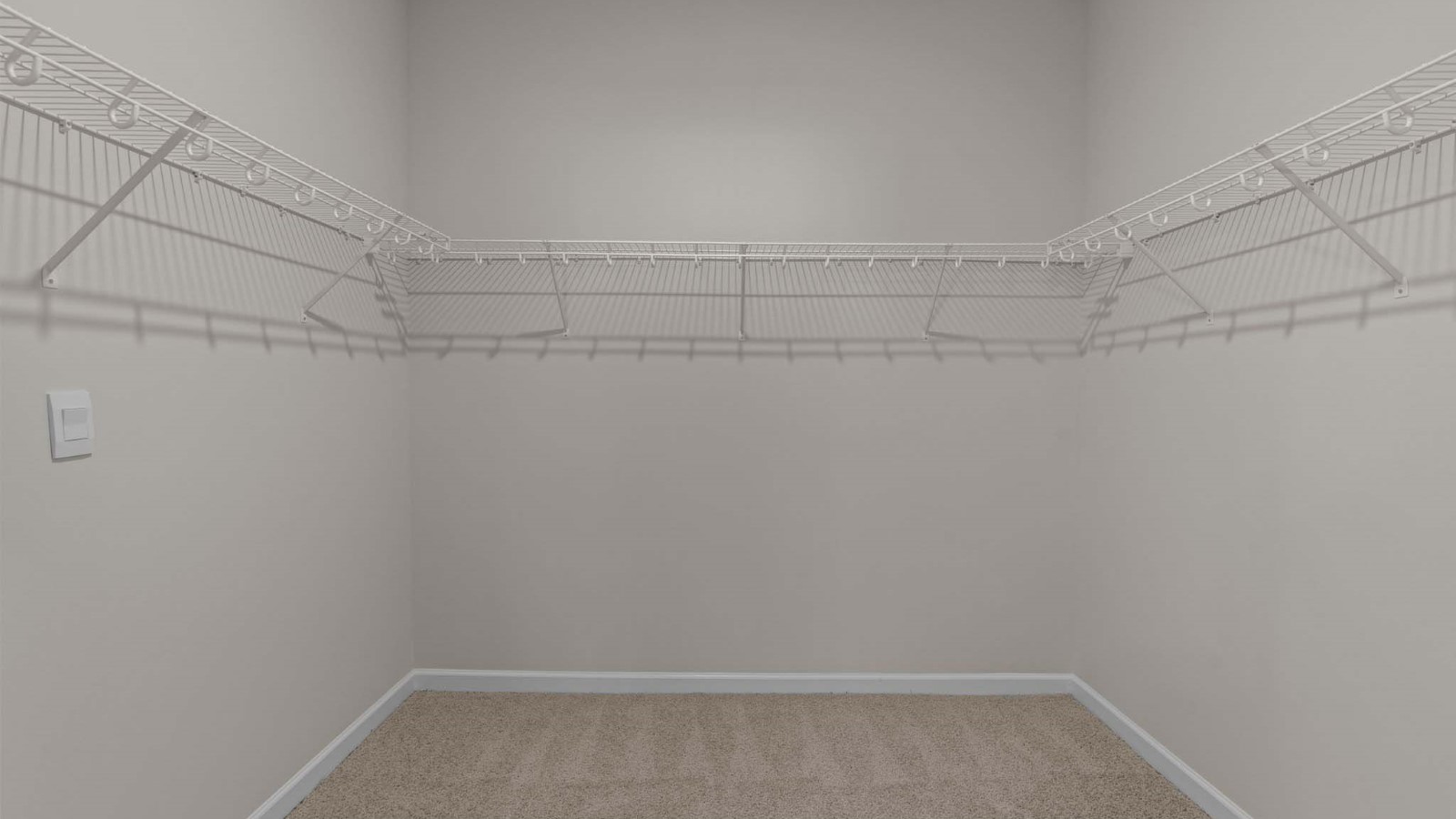 walk-in closet view