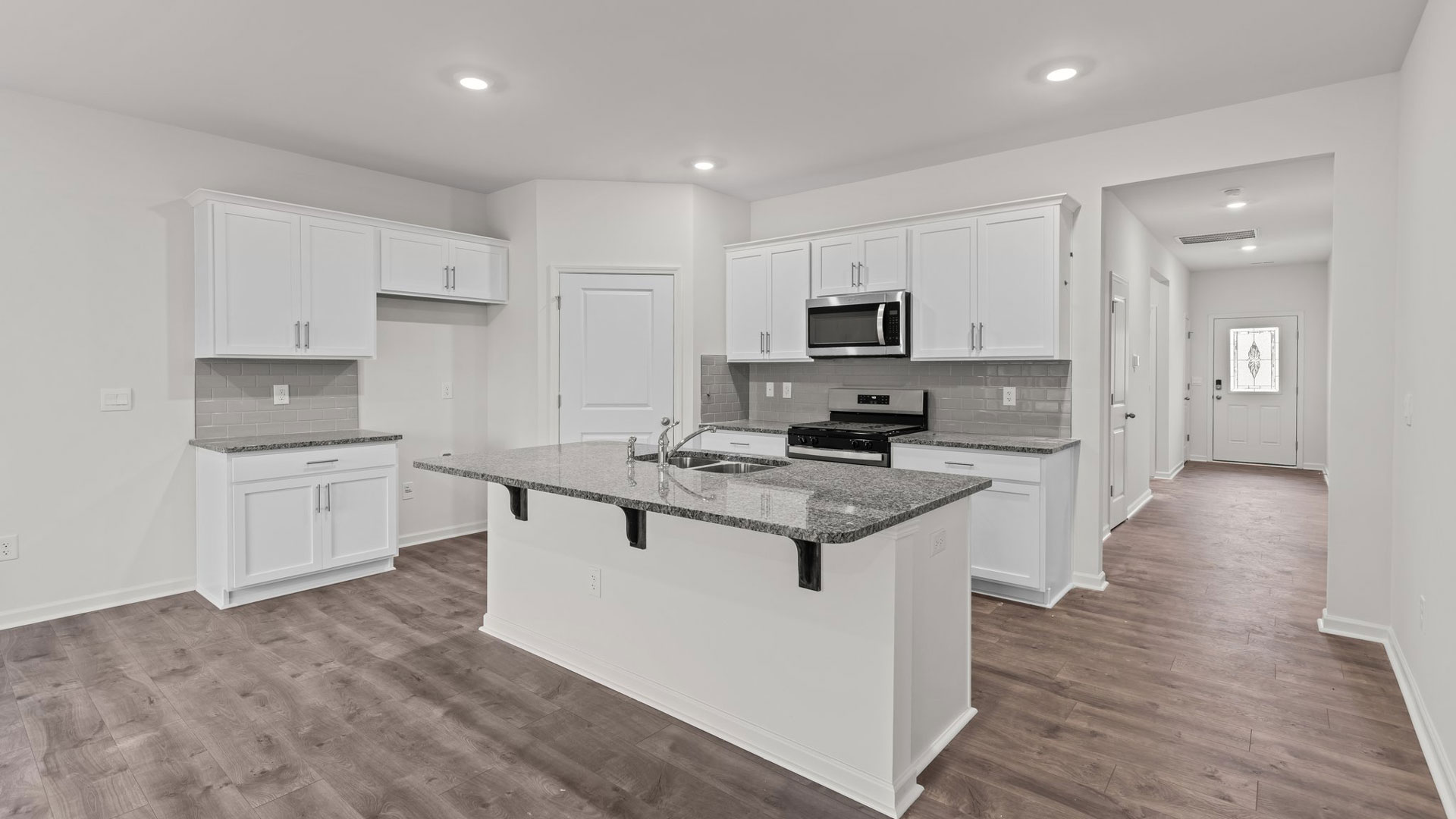 kitchen with shaker cabinets